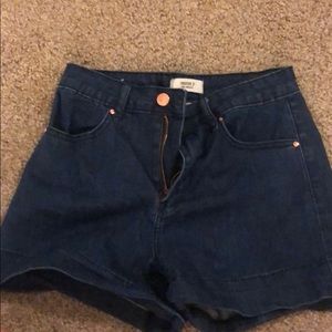 High wasted jean shorts forever 21